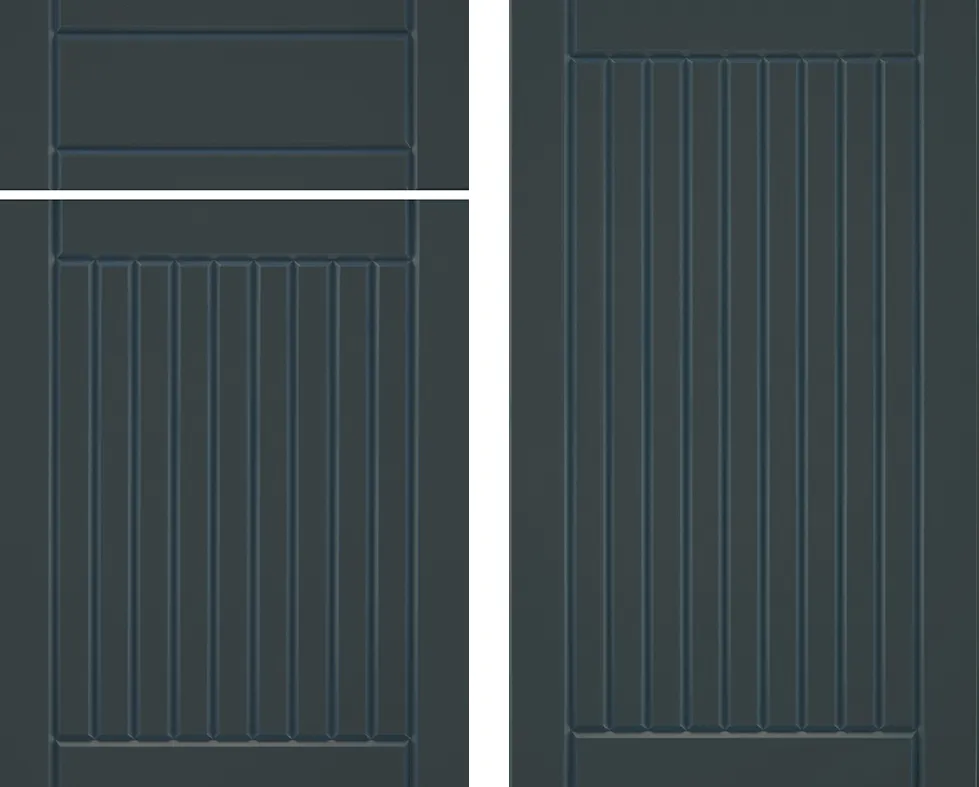 Charcoal Gray finish in the Endura Oxford door