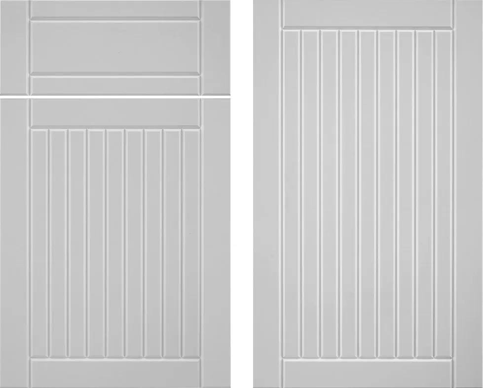 Dolphin Gray finish in the Endura Oxford door