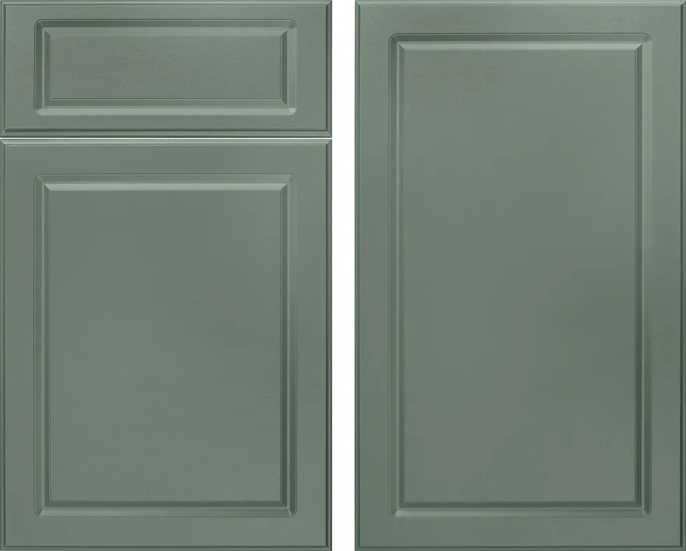 Sage finish in the Endura Regent door