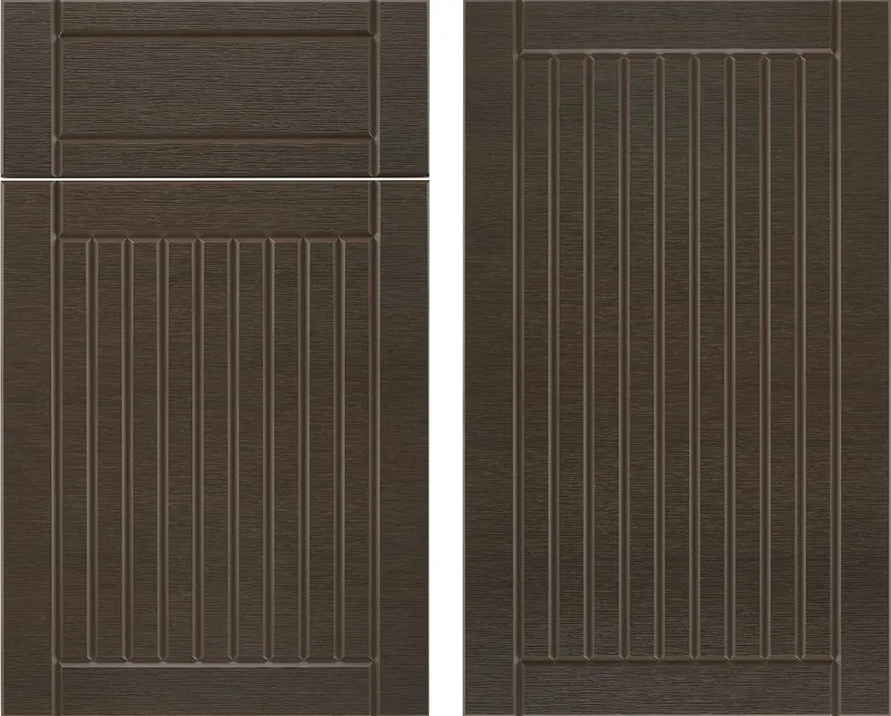 Brown Walnut finish in the Endura Oxford door