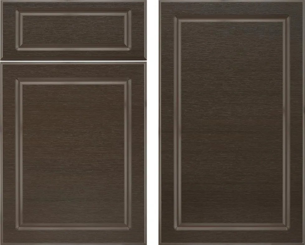 Brown Walnut finish in the Endura Regent door