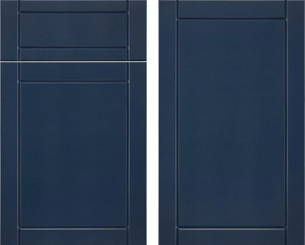 Symphony Blue finish in the Endura Sedona door